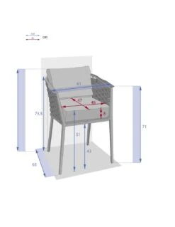 Fauteuil De Jardin Embruns - Aluminium Et Maille Tressée 15 Fauteuil De Jardin Embruns - Aluminium Et Maille Tressée -Petit Coin Vert Magasin fauteuil de jardin embruns aluminium et maille tressee 6