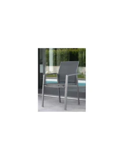 Fauteuil De Jardin KARI - Graphite Textilène Gris Argent -Petit Coin Vert Magasin fauteuil de jardin kari plusieurs coloris 11