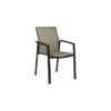 Fauteuil De Jardin KARI - Noir Mat Textilène Gris Lin -Petit Coin Vert Magasin fauteuil de jardin kari plusieurs coloris 3