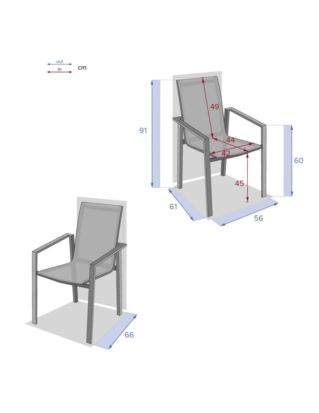 Fauteuil De Jardin Pavane - Aluminium Et Texaline - Blanc Et Noisette 9 Fauteuil De Jardin Pavane - Aluminium Et Texaline - Blanc Et Noisette – Image 7