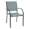 Fauteuil De Jardin Piazza Empilable - Aluminium Graphite - Graphite / Jade -Petit Coin Vert Magasin fauteuil de jardin piazza empilable aluminium graphite graphite jade