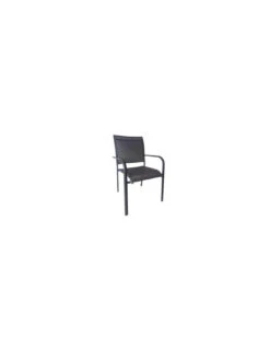 Fauteuil Empilable ELEGANCE - Aluminium Et TPEP - Graphite / BBM