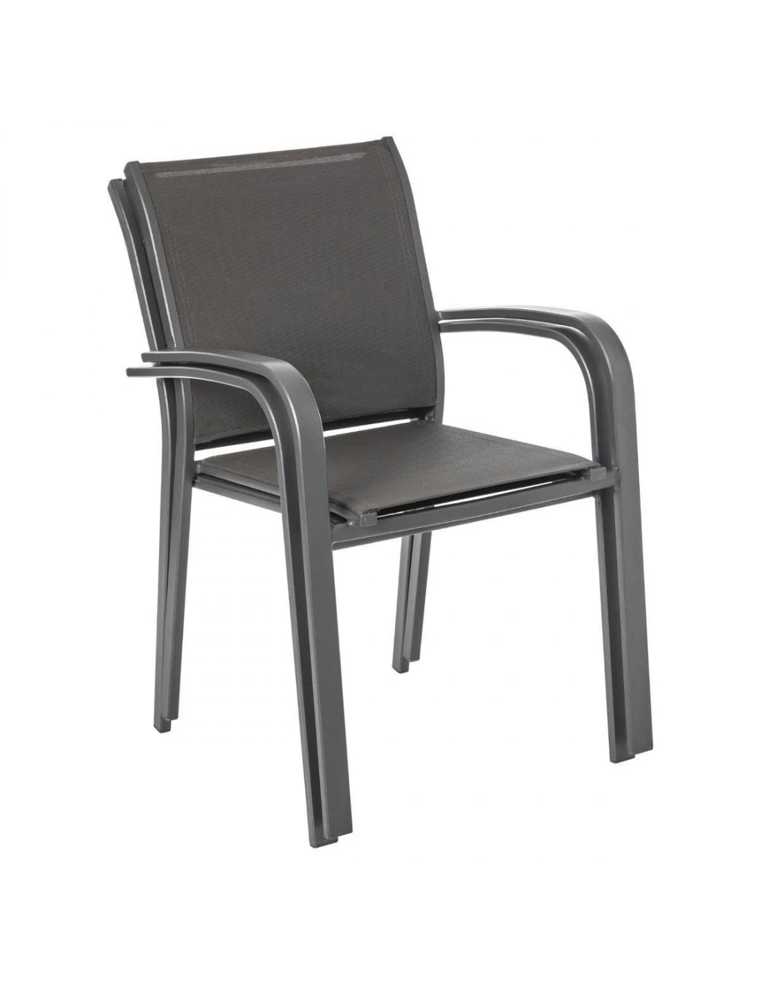 Fauteuil Empilable Essentia - Aluminium Graphite Anthracite 5 Fauteuil Empilable Essentia - Aluminium Graphite Anthracite – Image 3