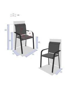 Fauteuil Empilable Essentia - Aluminium Graphite Anthracite 10 Fauteuil Empilable Essentia - Aluminium Graphite Anthracite -Petit Coin Vert Magasin fauteuil empilable essentia aluminium graphite anthracite 3