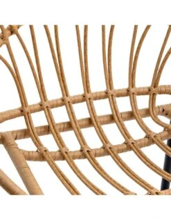 Fauteuil Empilable Lambada - Acier époxy Et Résine Sésame -Petit Coin Vert Magasin fauteuil empilable lambada acier epoxy et resine sesame 2