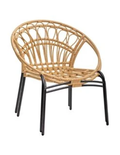 Fauteuil Empilable Lambada - Acier époxy Et Résine Sésame -Petit Coin Vert Magasin fauteuil empilable lambada acier epoxy et resine sesame 3