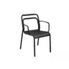 Fauteuil EOS Empilable En Aluminium - Noir -Petit Coin Vert Magasin fauteuil eos empilable en aluminium coloris au choix