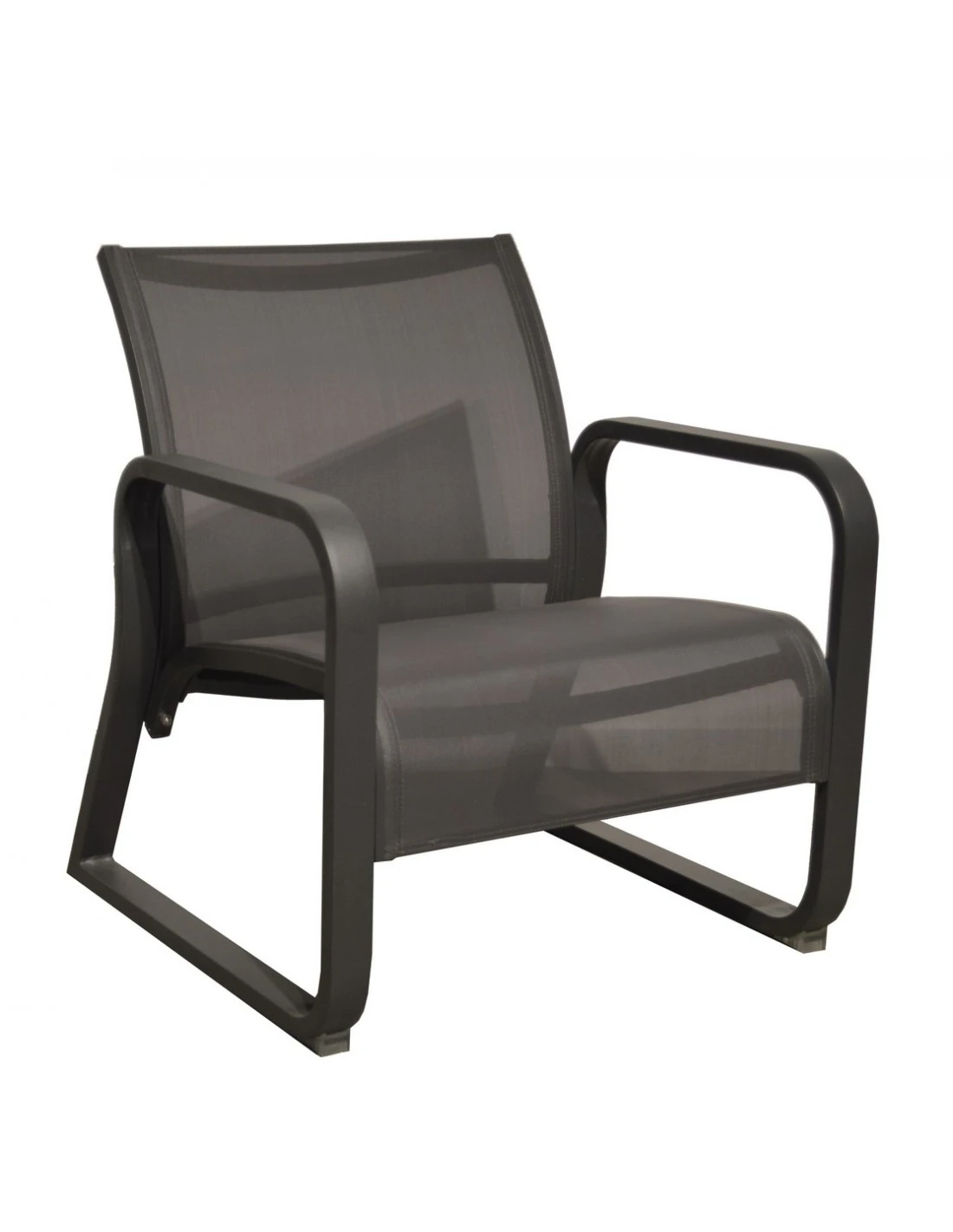 Fauteuil Lounge QUENZA II En Aluminium Coloris Au Choix - Graphite / Gris 3 Fauteuil Lounge QUENZA II En Aluminium Coloris Au Choix - Graphite / Gris