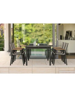 Fauteuil New Top - Noir Mat Textilène Gris Lin 7 Fauteuil New Top - Noir Mat Textilène Gris Lin -Petit Coin Vert Magasin fauteuil new top plusieurs coloris 1