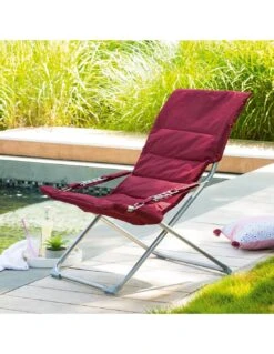 Fauteuil Relax De Jardin MILOS - Assise Matelassée - Bordeaux 9 Fauteuil Relax De Jardin MILOS - Assise Matelassée - Bordeaux -Petit Coin Vert Magasin fauteuil relax de jardin milos assise matelassee bordeaux 1