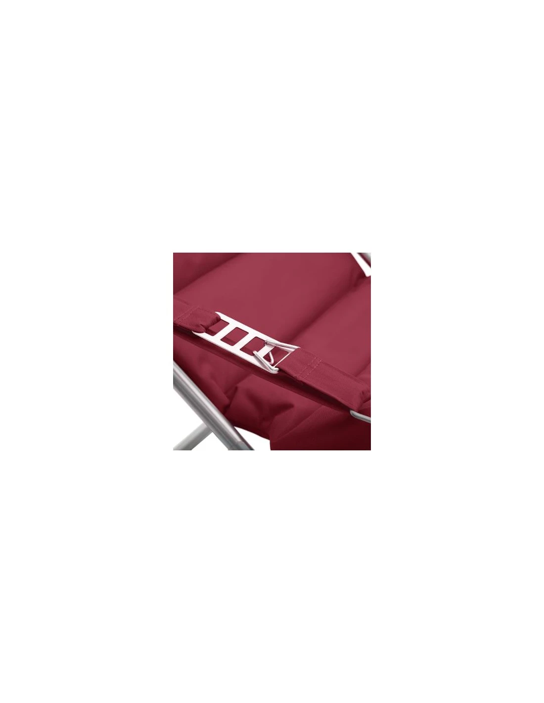 Fauteuil Relax De Jardin MILOS - Assise Matelassée - Bordeaux 5 Fauteuil Relax De Jardin MILOS - Assise Matelassée - Bordeaux – Image 3