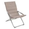 Fauteuil Relax De Jardin MILOS - Assise Matelassée - Taupe -Petit Coin Vert Magasin fauteuil relax de jardin milos assise matelassee taupe