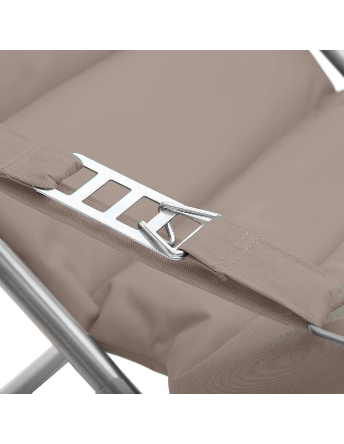 Fauteuil Relax De Jardin MILOS - Assise Matelassée - Taupe 5 Fauteuil Relax De Jardin MILOS - Assise Matelassée - Taupe – Image 3