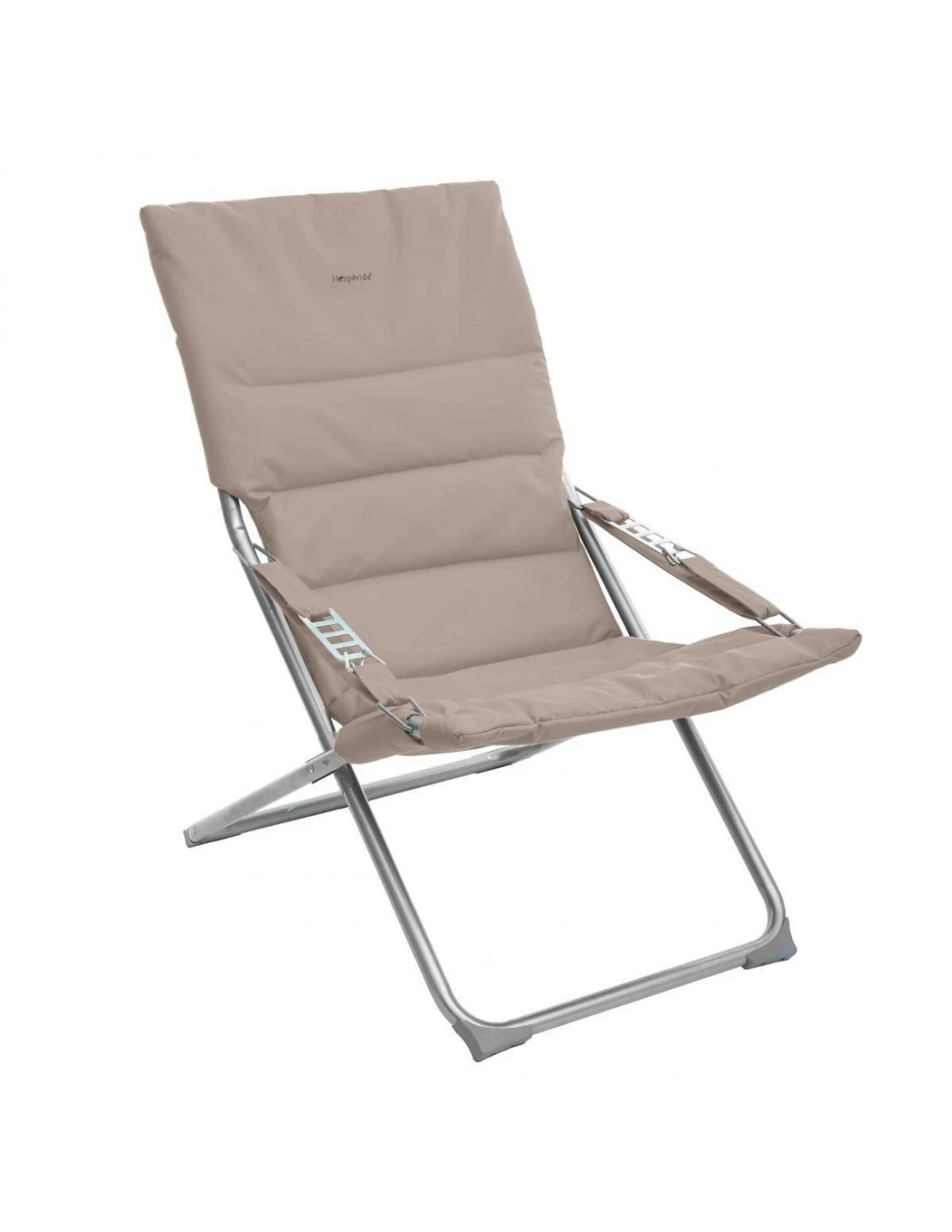 Fauteuil Relax De Jardin MILOS - Assise Matelassée - Taupe 3 Fauteuil Relax De Jardin MILOS - Assise Matelassée - Taupe