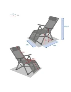 Fauteuil Relax Decima - Inclinable 8 Positions - Graphite / Anthracite 19 Fauteuil Relax Decima - Inclinable 8 Positions - Graphite / Anthracite -Petit Coin Vert Magasin fauteuil relax decima inclinable 8 positions graphite anthracite 1 8