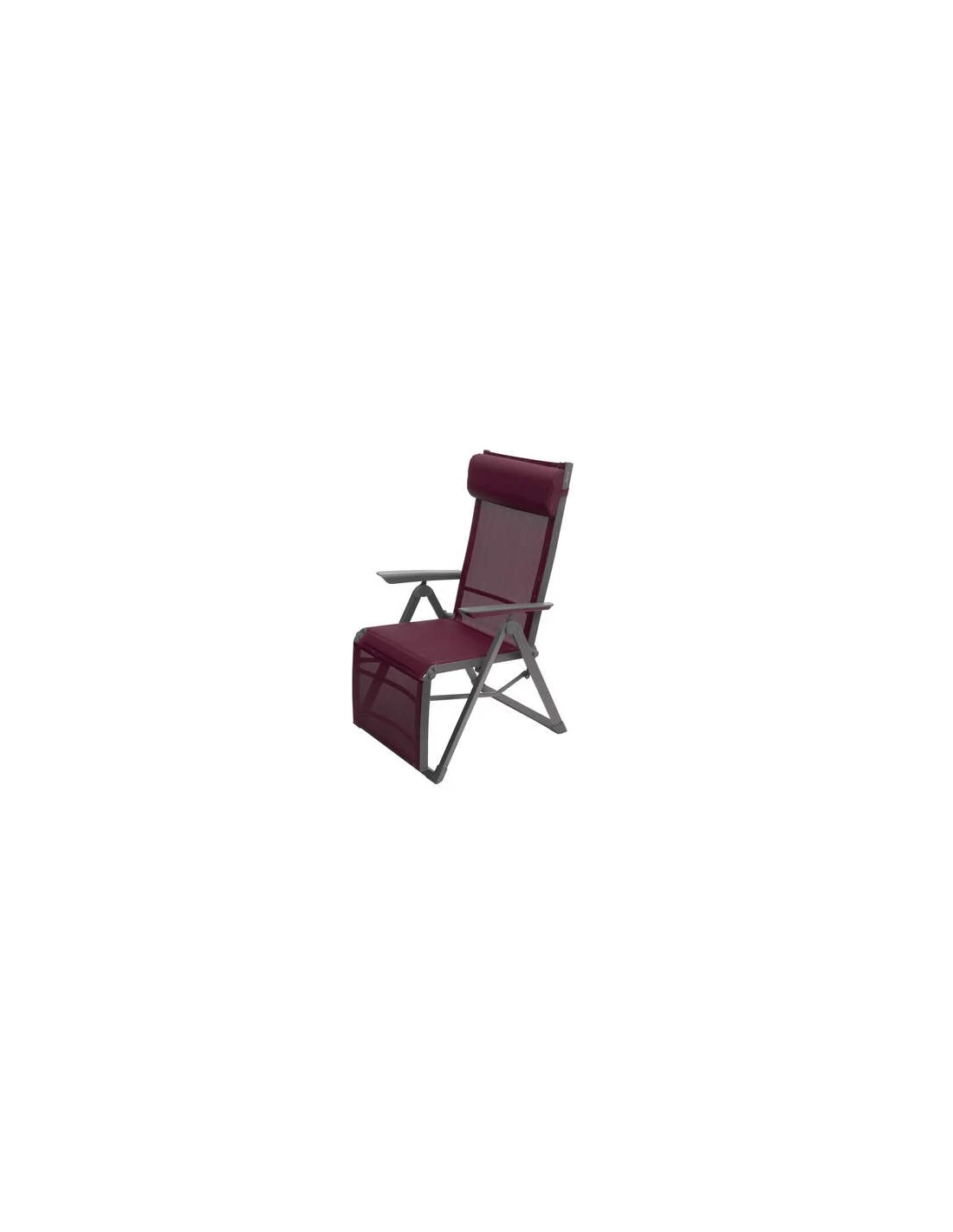 Fauteuil Relax Decima - Inclinable 8 Positions - Graphite / Bordeaux 4 Fauteuil Relax Decima - Inclinable 8 Positions - Graphite / Bordeaux – Image 2