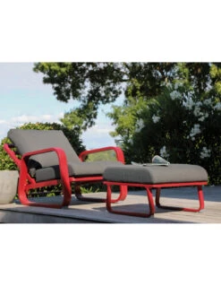 Fauteuil Sofa Antonino En Aluminium - Rouge / Gris -Petit Coin Vert Magasin fauteuil sofa antonino en aluminium rouge gris 1