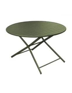 Guéridon Pliant Globe Ø120 Cm - Aluminium Coloris Au Choix - Vert