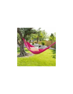 Hamac De Jardin Yaqui - L.200 X P.80 Cm - Framboise 5 Hamac De Jardin Yaqui - L.200 X P.80 Cm - Framboise -Petit Coin Vert Magasin hamac de jardin yaqui l200 x p80 cm framboise 1