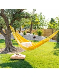 Hamac Yaqui Uni - L.200 X P.150 Cm - Framboise 27 Hamac Yaqui Uni - L.200 X P.150 Cm - Framboise -Petit Coin Vert Magasin hamac yaqui uni l200 x p150 cm coloris au choix 1