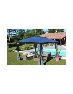 Jeu De 4 Rideaux De Tonnelle Jade - Polyester Gris -Petit Coin Vert Magasin jeu de 4 rideaux de tonnelle jade polyester gris 2