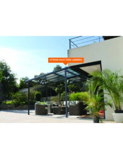 Kit De 2 Pieds Arrières Pour Pergola Autoportante AZURA
