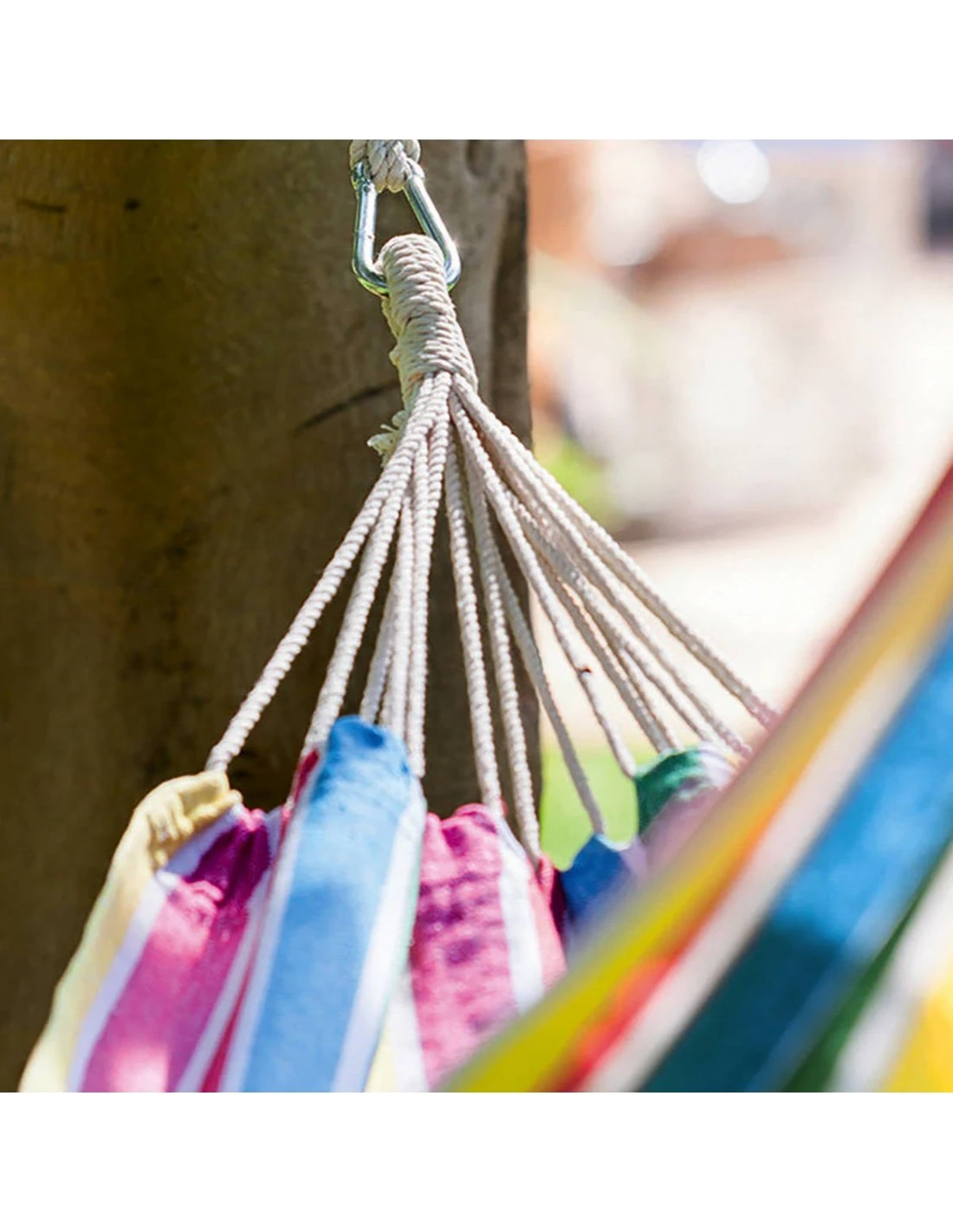 Kit De Fixation Hamac Avec Cordes Et Mousquetons 4 Kit De Fixation Hamac Avec Cordes Et Mousquetons – Image 2