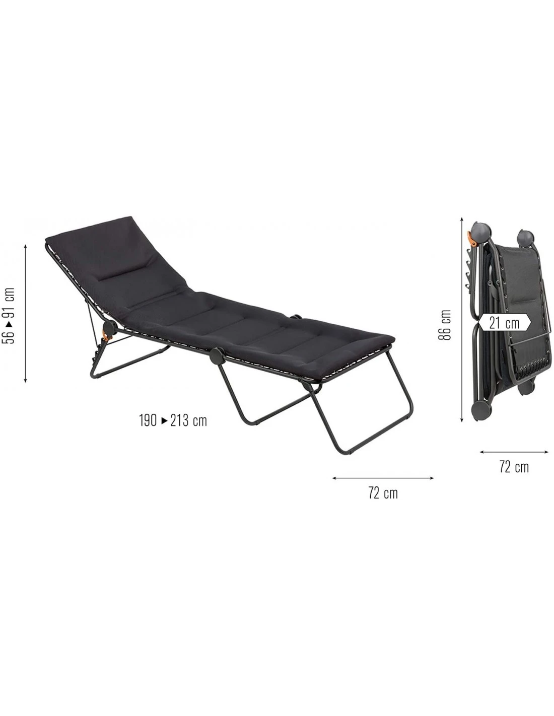 Lit De Soleil Siesta Toile Air Comfort - Lafuma 5 Lit De Soleil Siesta Toile Air Comfort - Lafuma – Image 3