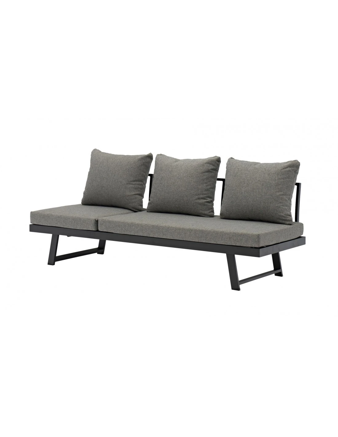 Lounge/Lit Modulo En Aluminium Graphite 3 Lounge/Lit Modulo En Aluminium Graphite