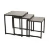 Lot De 3 Tables GIGOGNE En Aluminium Grey 2 Lot De 3 Tables GIGOGNE En Aluminium Grey -Petit Coin Vert Magasin lot de 3 tables gigogne en aluminium grey