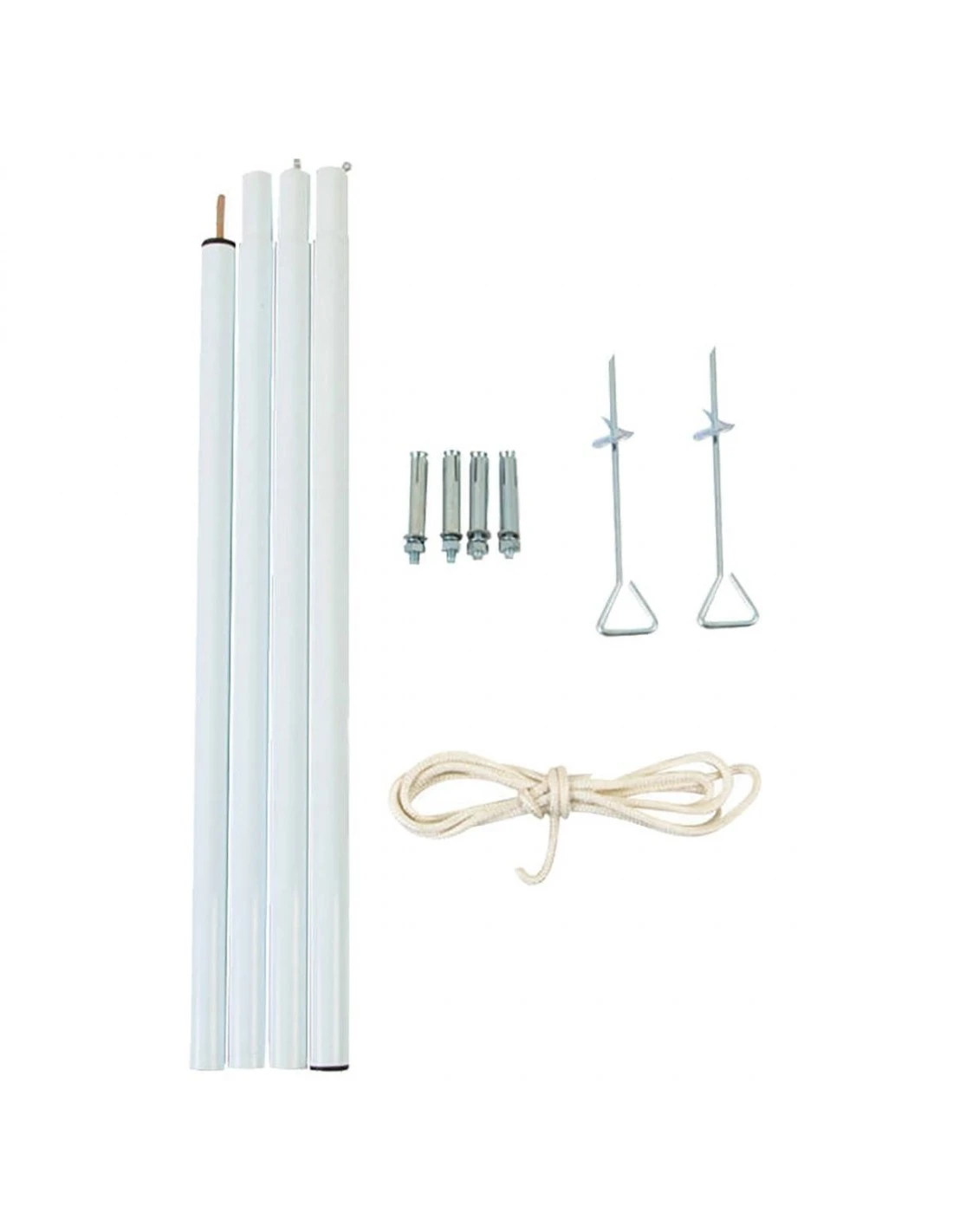 Mât De Fixation Pour Voile D'ombrage H.2,2 M 3 Mât De Fixation Pour Voile D'ombrage H.2,2 M