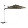Parasol Déporté En Acier Push Up D.300 Cm - Taupe 1 Parasol Déporté En Acier Push Up D.300 Cm - Taupe -Petit Coin Vert Magasin parasol acier deporte push up 300 6 taupe