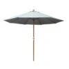 Parasol Bois Ø 3.5 M Ouverture à Manivelle 3 Coloris - Ecru