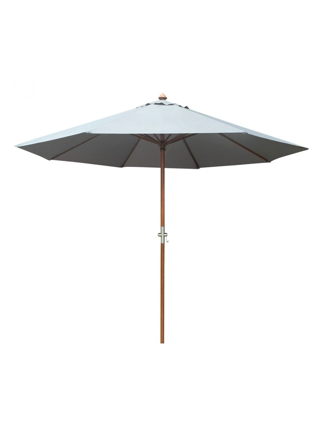 Parasol Bois Ø 3.5 M Ouverture à Manivelle 3 Coloris - Ecru 3 Parasol Bois Ø 3.5 M Ouverture à Manivelle 3 Coloris - Ecru