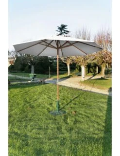 Parasol Bois Ø300 Cm Ouverture à Manivelle En 3 Coloris - Ecru 11 Parasol Bois Ø300 Cm Ouverture à Manivelle En 3 Coloris - Ecru -Petit Coin Vert Magasin parasol bois o300 cm ouverture a manivelle 3 coloris proloisirs 5