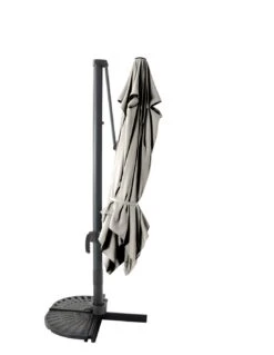 Parasol Déporté 3 X 3 M - Aluminium, Toile Polyester - Gris Clair 8 Parasol Déporté 3 X 3 M - Aluminium, Toile Polyester - Gris Clair -Petit Coin Vert Magasin parasol deporte 3 x 3 m aluminium toile polyester au choix 7