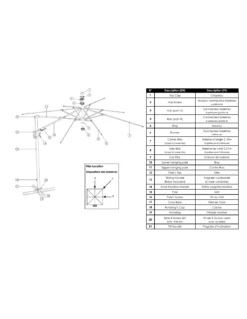 Parasol Déporté 3 X 3 M Elios Aluminium Toile Novasun 280gr/m² Gris Chiné Foncé 10 Parasol Déporté 3 X 3 M Elios Aluminium Toile Novasun 280gr/m² Gris Chiné Foncé -Petit Coin Vert Magasin parasol deporte 3 x 3 m elios aluminium toile novasun 280grm 2