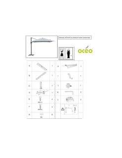 Parasol Déporté 3 X 3 M Elios Aluminium Toile Novasun 280gr/m² - Gris Chiné Clair 8 Parasol Déporté 3 X 3 M Elios Aluminium Toile Novasun 280gr/m² - Gris Chiné Clair -Petit Coin Vert Magasin parasol deporte 3 x 3 m elios aluminium toile novasun 280grm 3