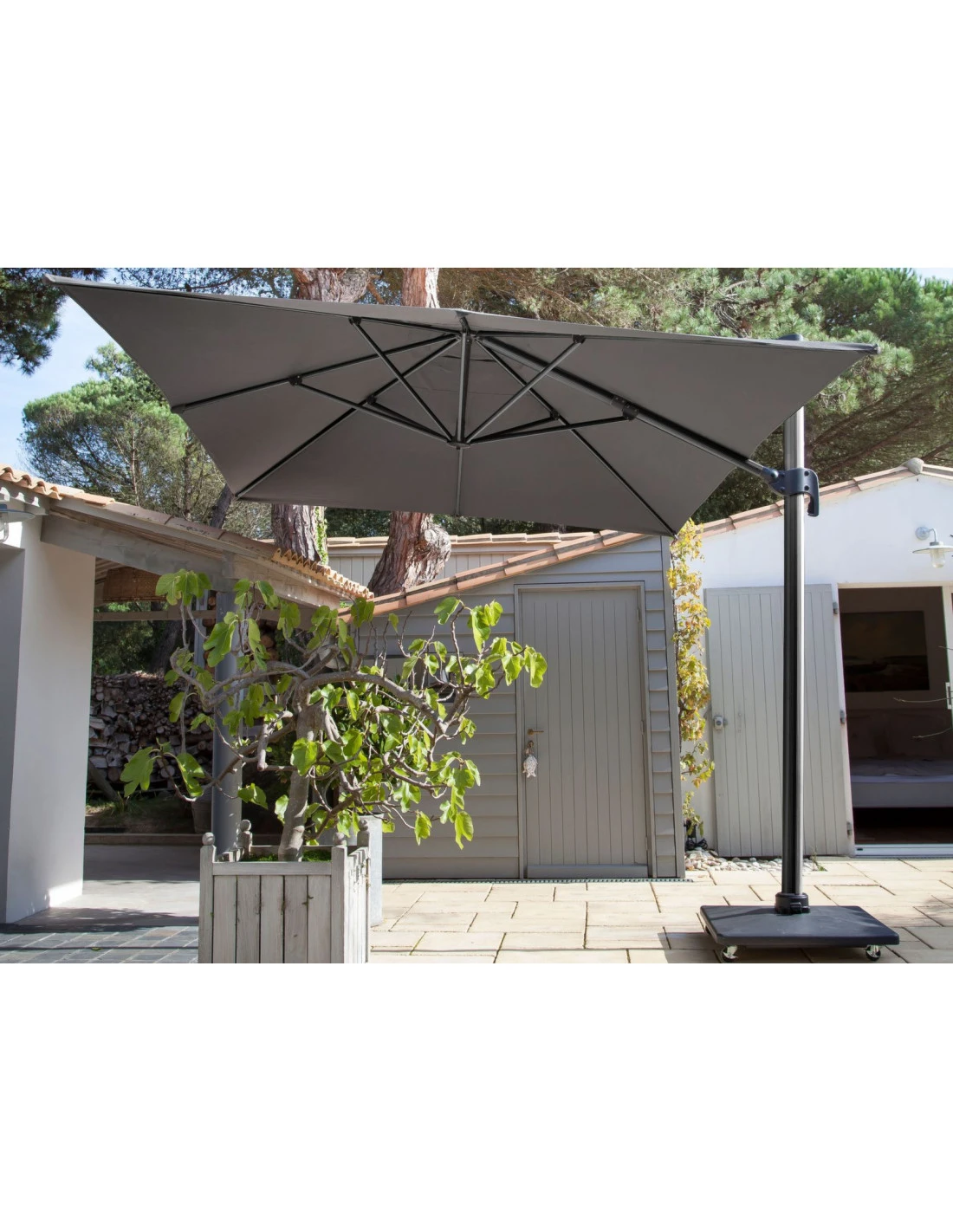 Parasol Déporté 3 X 4 M NH20 Inclinable Et Rotatif -Taupe 3 Parasol Déporté 3 X 4 M NH20 Inclinable Et Rotatif -Taupe