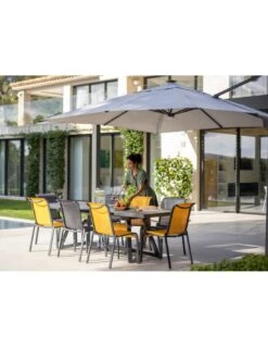 Parasol Déporté 3x3 M Elios Full LED Gris Chiné Foncé 15 Parasol Déporté 3x3 M Elios Full LED Gris Chiné Foncé -Petit Coin Vert Magasin parasol deporte 3x3 m elios full led gris chine fonce 1