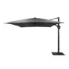 Parasol Déporté 3x3 M Elios Full LED Gris Chiné Foncé -Petit Coin Vert Magasin parasol deporte 3x3 m elios full led gris chine fonce