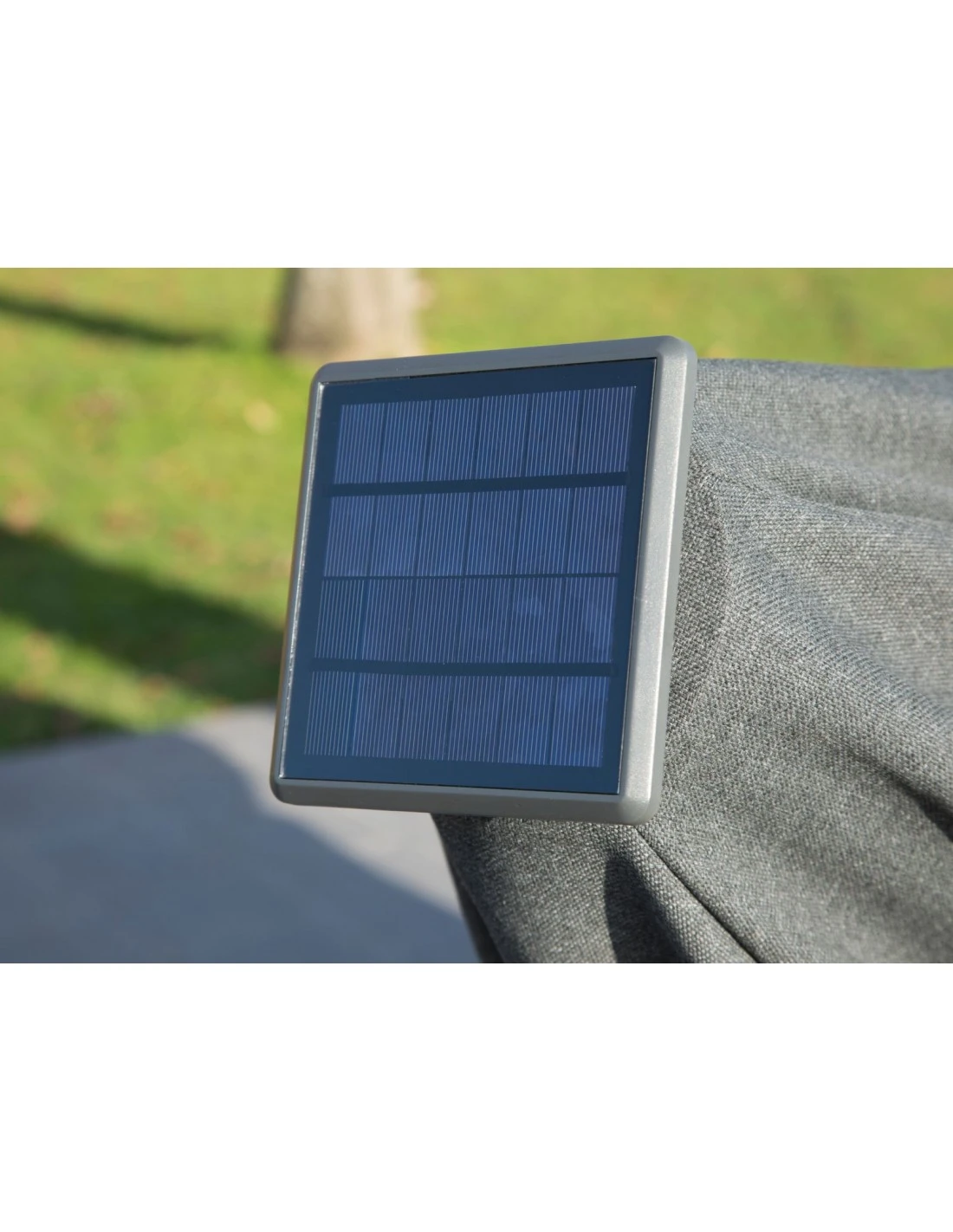 Parasol Déporté 3x3 M Elios Full LED Gris Chiné Foncé 7 Parasol Déporté 3x3 M Elios Full LED Gris Chiné Foncé – Image 5