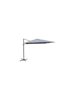 Parasol Déporté 3x4m - Aluminium Gris