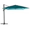 Parasol Déporté Carré Eléa 3 X 3 M - Toile Polyester 250g/m² - Bleu Canard 1 Parasol Déporté Carré Eléa 3 X 3 M - Toile Polyester 250g/m² - Bleu Canard -Petit Coin Vert Magasin parasol deporte carre elea 3 x 3 m toile polyester 250gm bleu canard