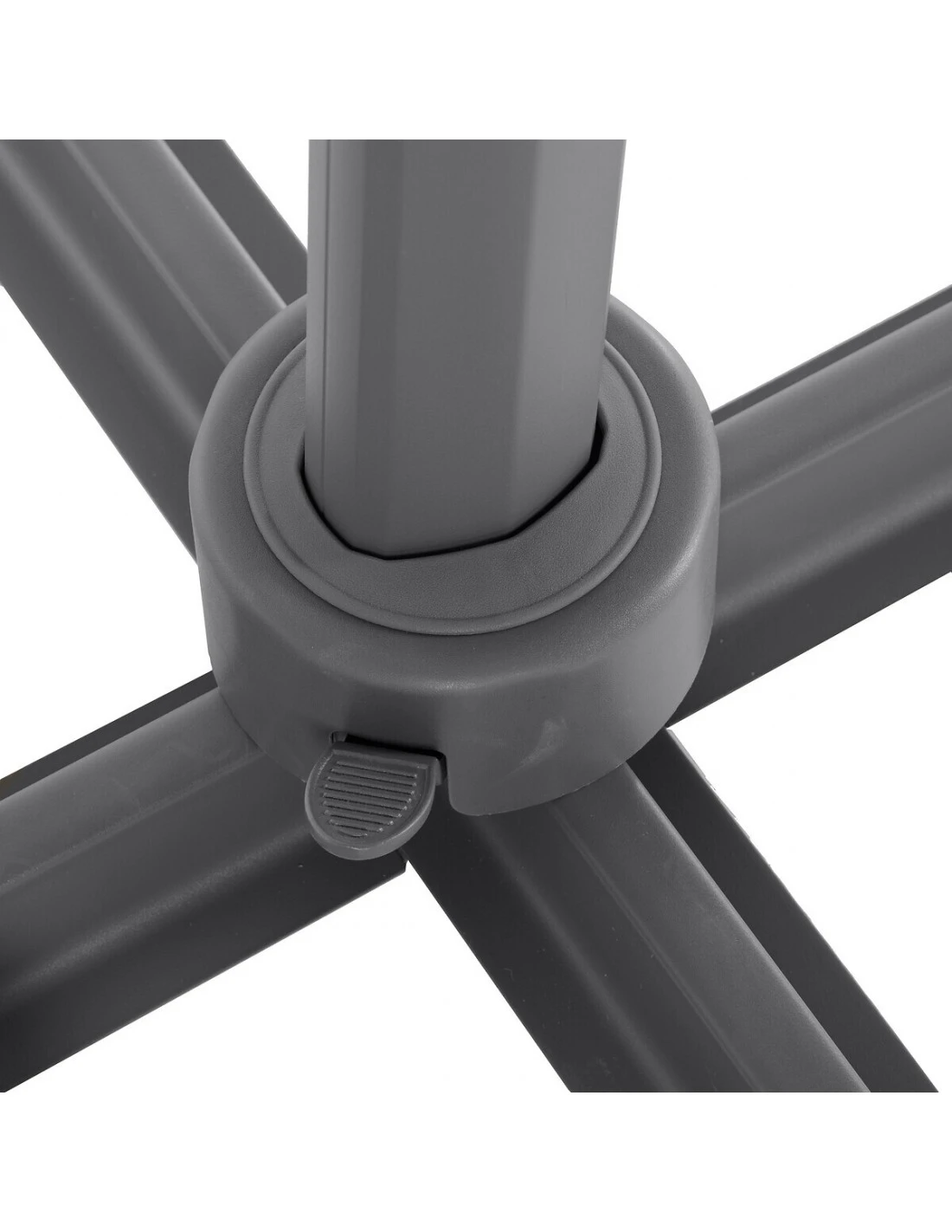 Parasol Déporté Carré Eléa 3 X 3 M - Toile Polyester 250g/m² - Bleu Canard 7 Parasol Déporté Carré Eléa 3 X 3 M - Toile Polyester 250g/m² - Bleu Canard – Image 5