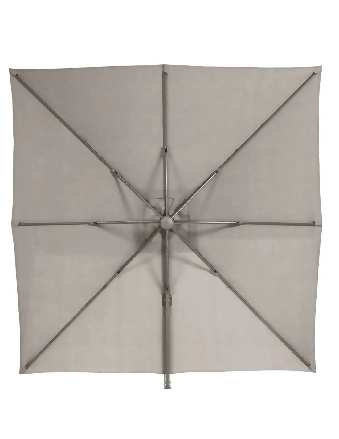 Parasol Déporté Carré Eléa 3 X 3 M - Toile Polyester 250g/m² - Noisette / Tonka 8 Parasol Déporté Carré Eléa 3 X 3 M - Toile Polyester 250g/m² - Noisette / Tonka – Image 6