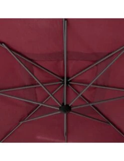 Parasol Déporté Carré Manoa 2.5x2.5 M - Acier Et Polyester - Bordeaux 12 Parasol Déporté Carré Manoa 2.5x2.5 M - Acier Et Polyester - Bordeaux -Petit Coin Vert Magasin parasol deporte carre manoa 25x25 m acier et polyester bordeaux 2