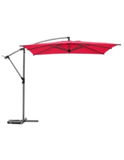 Parasol Déporté Carré Manoa 2.5x2.5 M - Acier Et Polyester - Bordeaux 14 Parasol Déporté Carré Manoa 2.5x2.5 M - Acier Et Polyester - Bordeaux -Petit Coin Vert Magasin parasol deporte carre manoa 25x25 m acier et polyester bordeaux 4