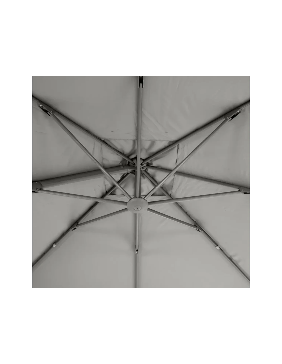 Parasol Déporté Éléa 3 X 4 M - Ardoise 5 Parasol Déporté Éléa 3 X 4 M - Ardoise – Image 3