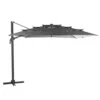 Parasol Déporté Eléa 3 X 4 M Multi-toiles Ardoise 1 Parasol Déporté Eléa 3 X 4 M Multi-toiles Ardoise -Petit Coin Vert Magasin parasol deporte elea 3 x 4 m multi toiles ardoise